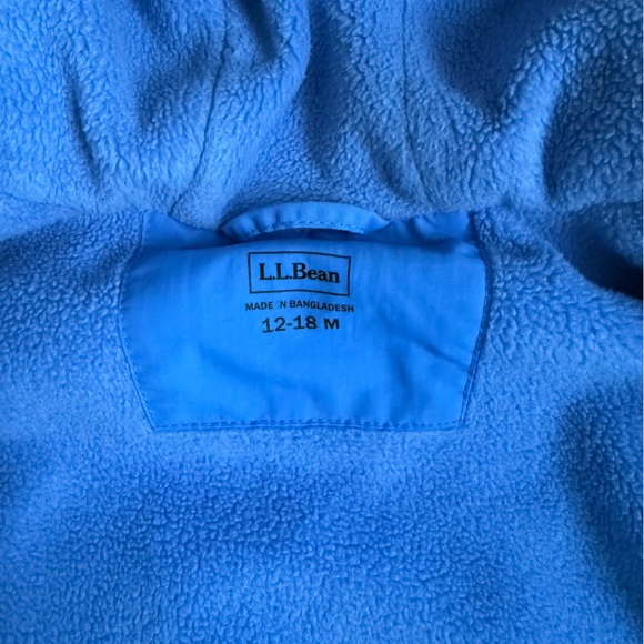 L.L. Bean Light Blue Fleece Outerwear toddler - Picture 3 of 5